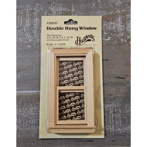 VTG Houseworks Double Hung Window Miniature Wood #5000 Dollhouse Victorian